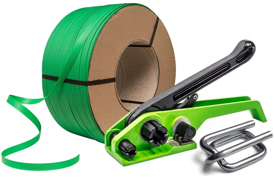 19mm ZIELONA TAŚMA SPINAJĄCA PAKOWA PP BANDOWNICA DO PALET Marka ZZT TRAK