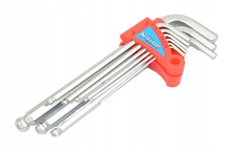 

Imbusy klucze imbusowe 9cz. z kulką klucz imbus