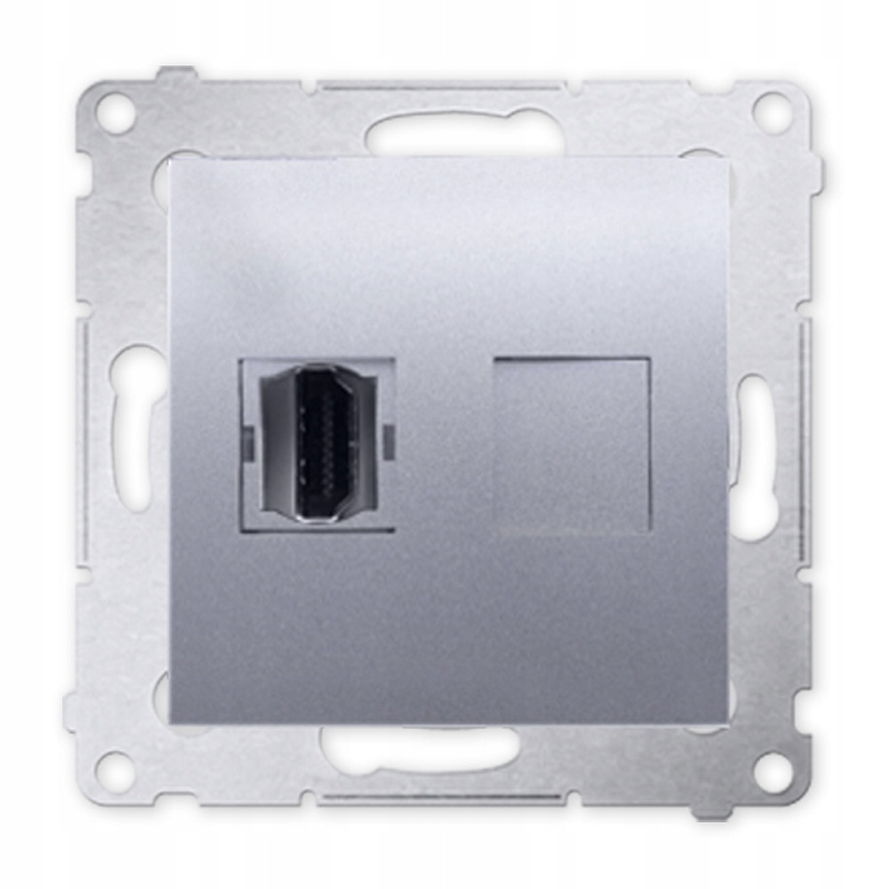 

Simon 54 Gniazdo Telewizyjne Hdmi Pojed srebrne