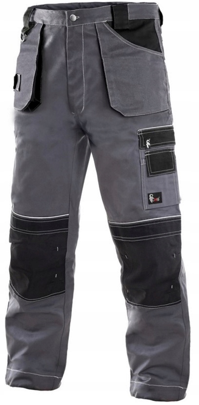 Canis Reflexní pracovní kalhoty zesílené Bavlna/Polyester 58