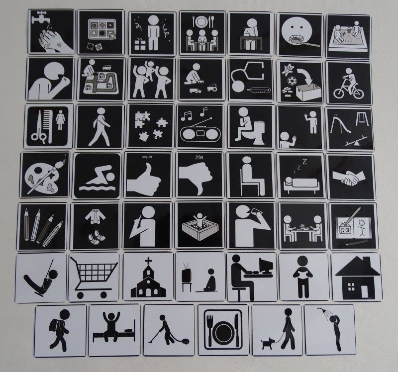 PLAN AKTYWNOŚCI DNIA na MAGNES PIKTOGRAMY AUTYZM Kod producenta 672