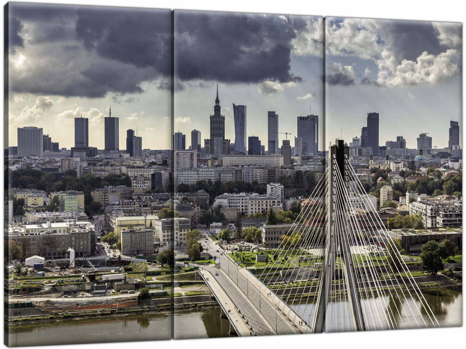 

Warszawa Stolica Panorama Warszawy 90x60 Obraz