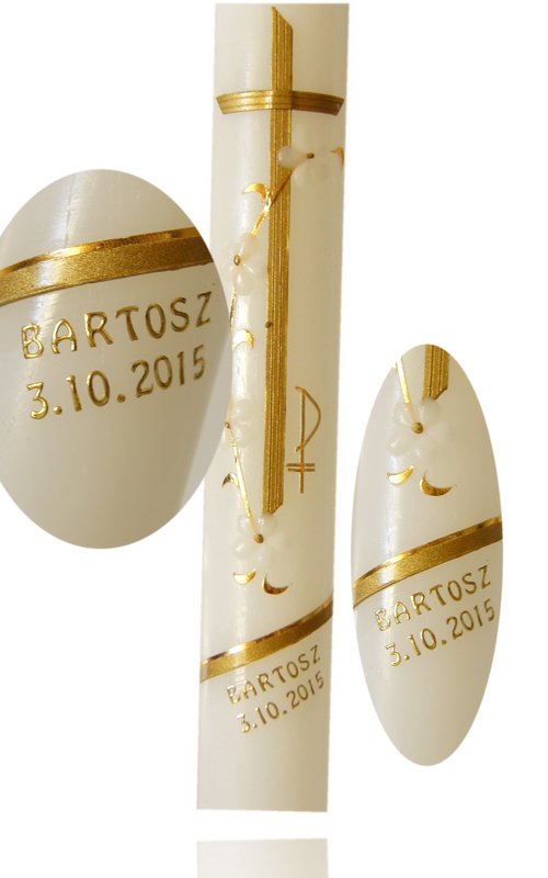 ŚWIECA NA CHRZEST ŚW. DUŻY WYBÓR ŚWIEC - PRODUCENT Okazje chrzest