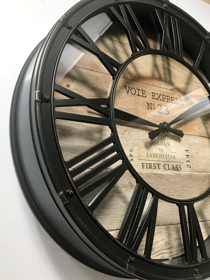 ZEGAR SZKŁO 22 cm LOFT VINTAGE SKANDYNAWIA Marka Atmosphera