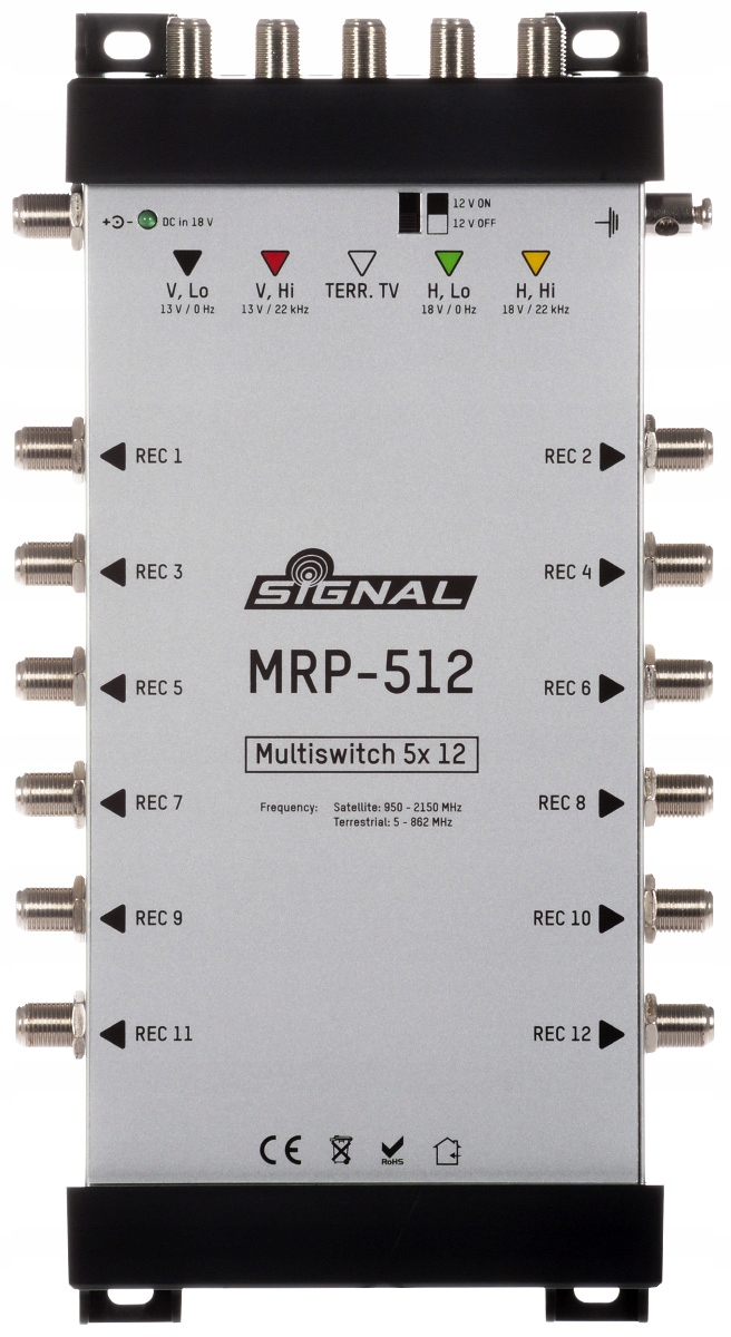 Multipřepínač Signal MRP-512 5-vstup/12-výstup