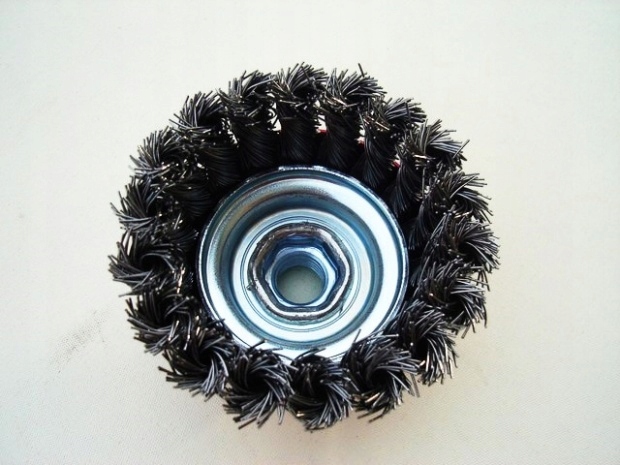 SZCZOTKA DRUCIANA M14 65mm DRUT STALOWY SKRĘCANY Kod producenta 08-22004