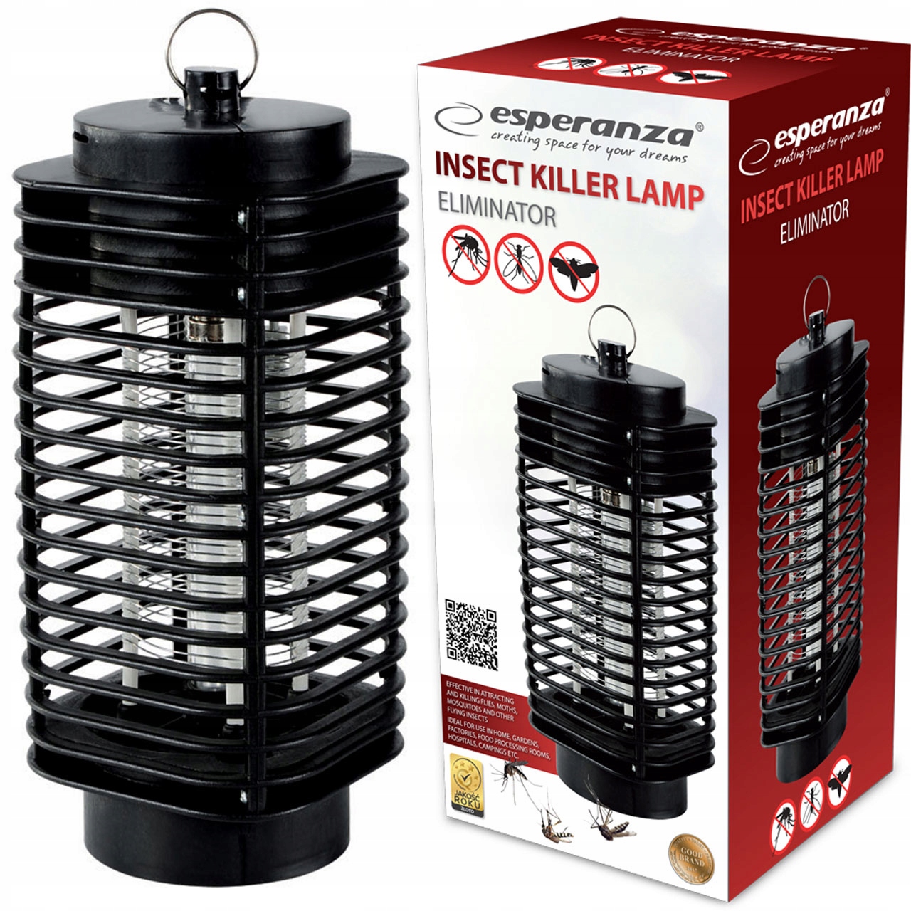 

Lampa Owadobójcza Na Owady Komary Muchy Uv - Duża