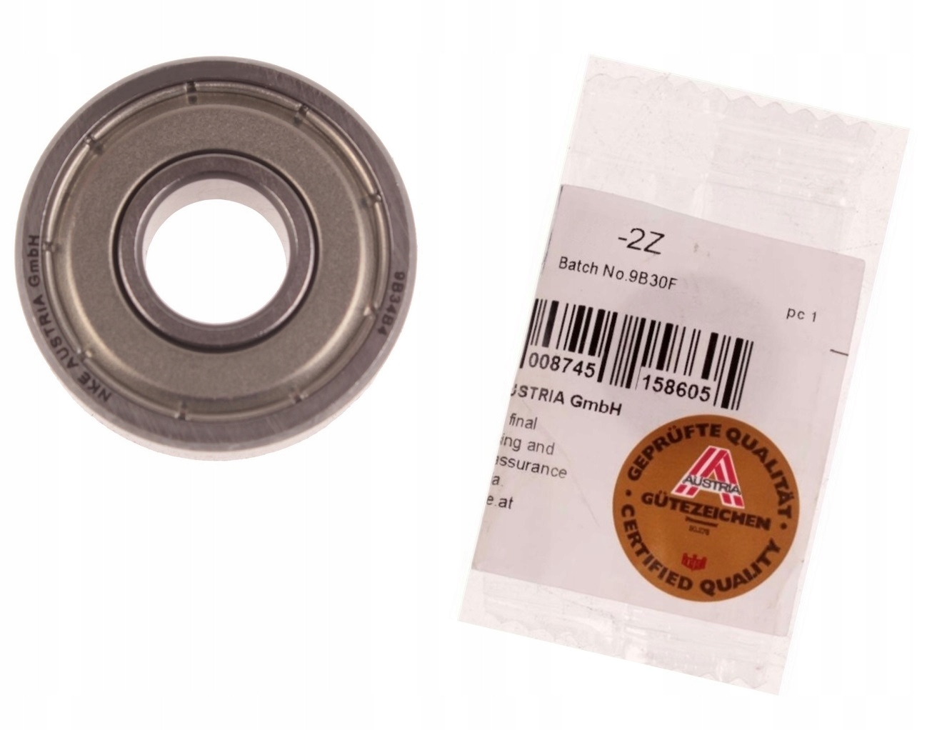 Łożysko kulkowe 608 ZZ NKE 8x22x7