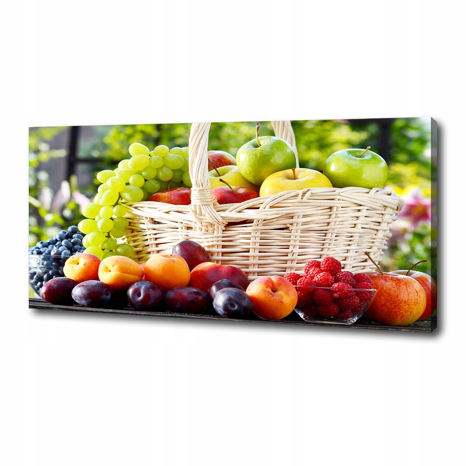 

Foto obraz canvas na ścianę Kosz owoców 125x50 cm
