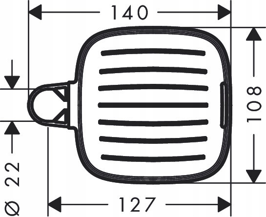 HANSGROHE Mydelniczka Casetta E - 26519000 Długość 10 mm