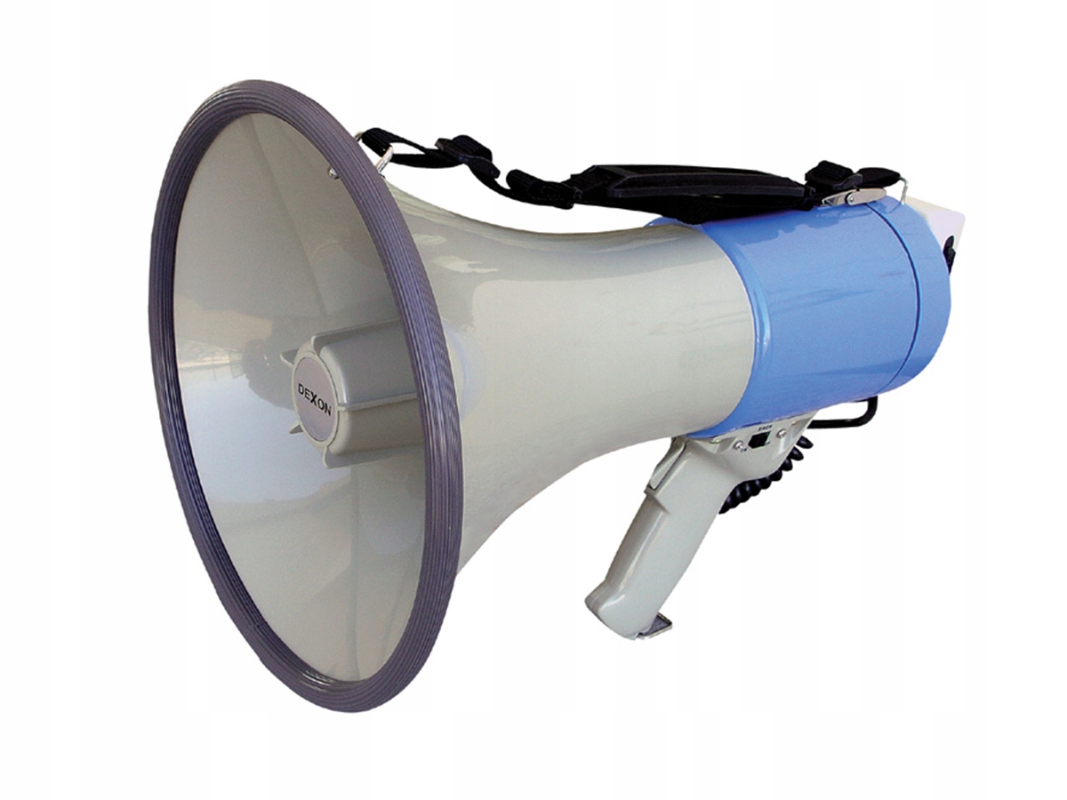 Megafon Dexon Er 66S se sirénou pro demonstrace