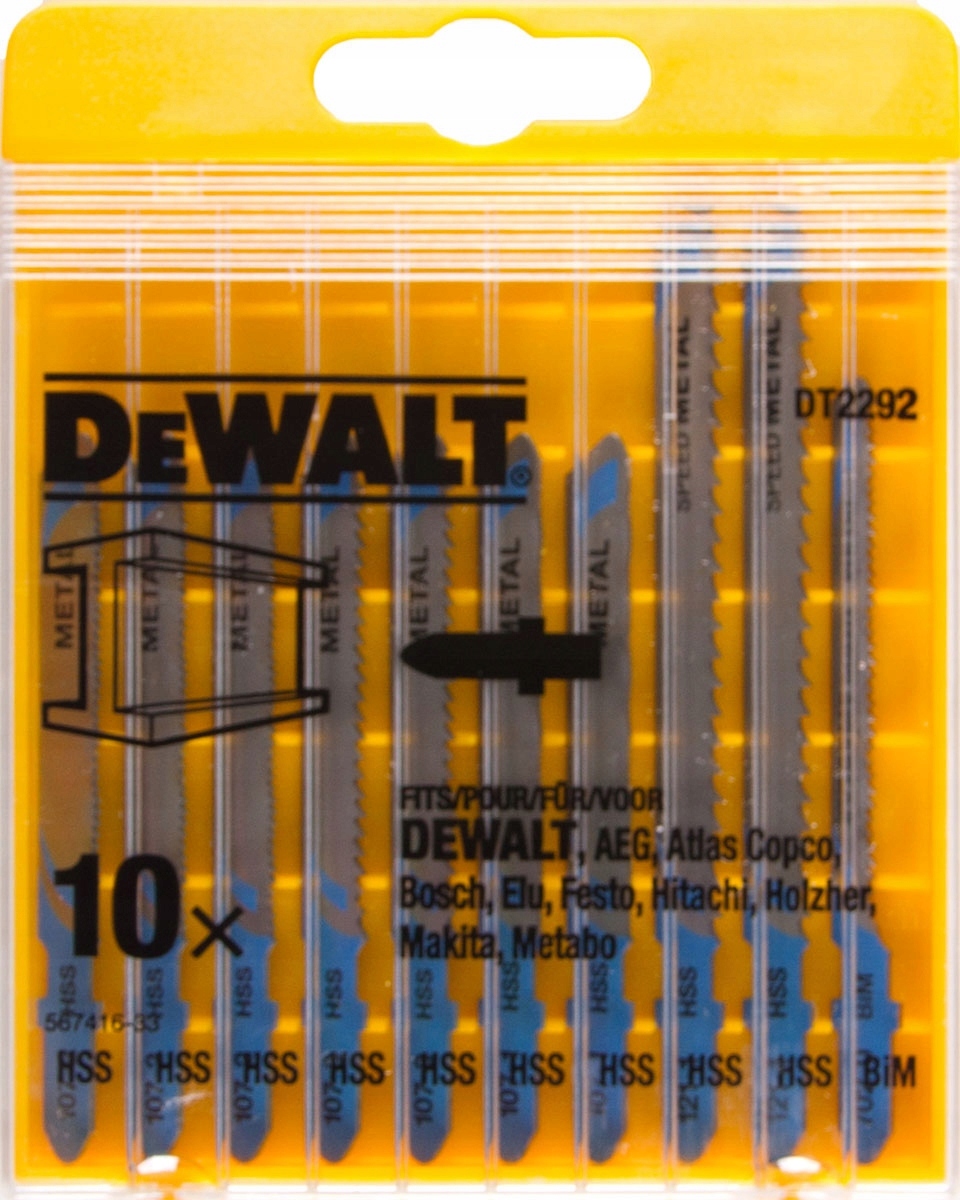 

Dewalt DT2292 Zestaw brzeszczotów do wyrzynarek