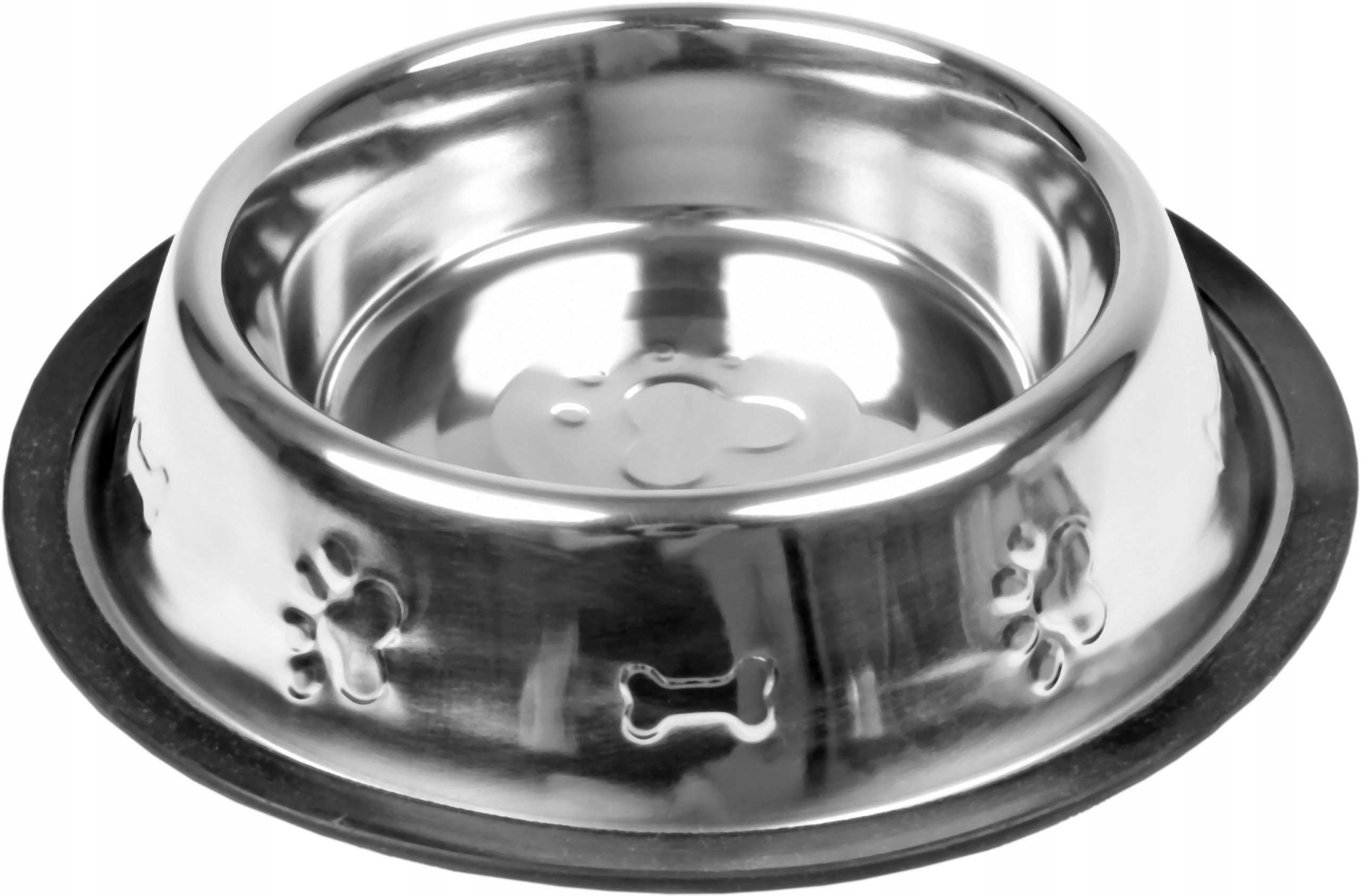 

Miska metalowa na gumie Psa Ozdobna 1,89L