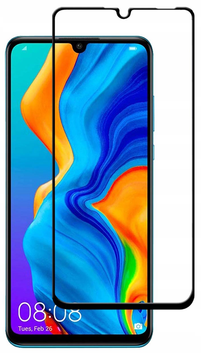 

Szkło Hartowane Czarne Cały Ekran Huawei P30 Lite