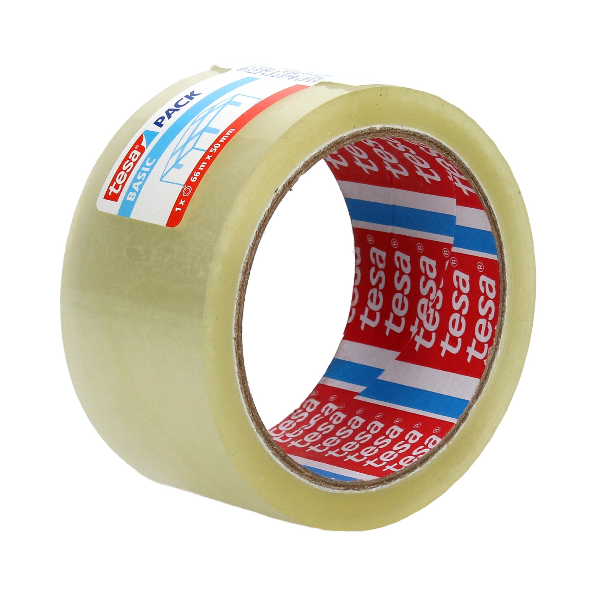 

Taśma klejąca 50mmx66m przezroczysta Basic Tesa