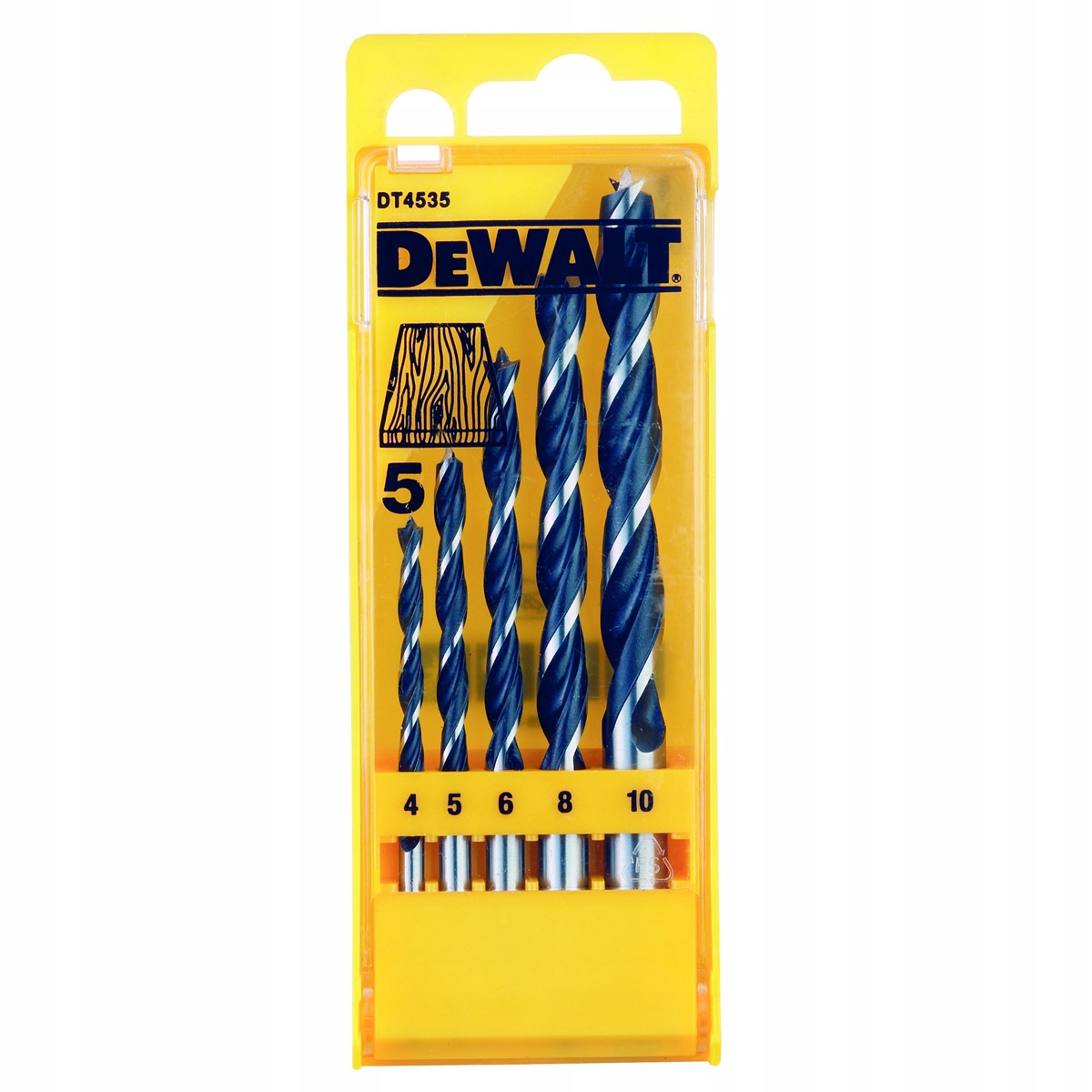 

DT4535 Dewalt Komplet wierteł do drewna 4-10 mm