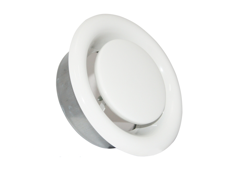 

Anemostat wywiewny 100 mm metalowy kratka +ramka