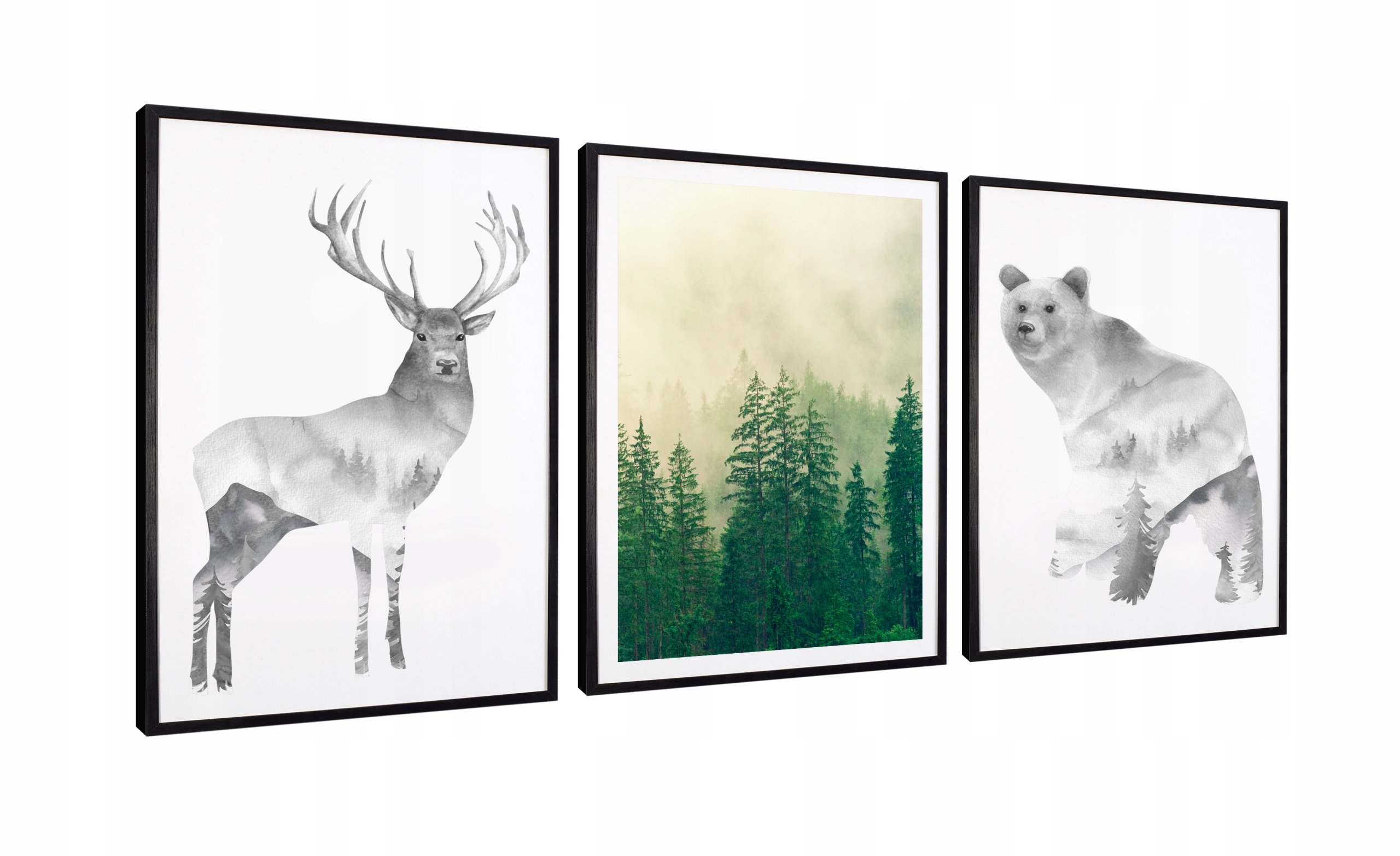 

Nowoczesne obrazy w ramie Forest 99x43cm