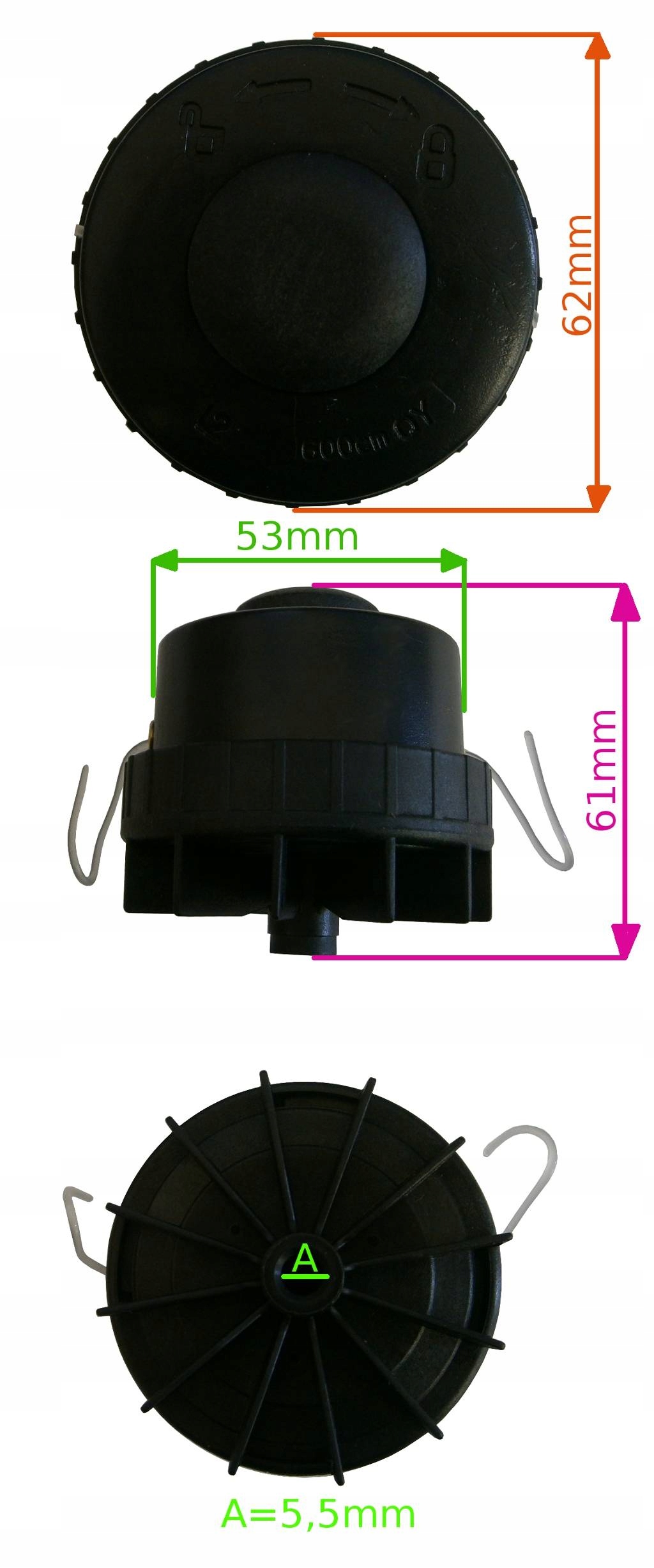 GŁOWICA ŻYŁKOWA PODKASZARKI LIDER HANDY QP350 Typ głowica