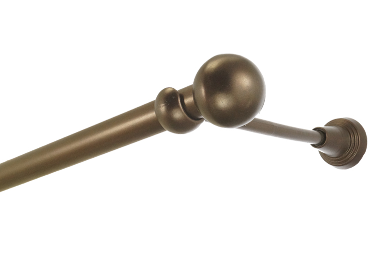 

Karnisz Metal Pojedynczy fi 19 / 140 cm bez kółek