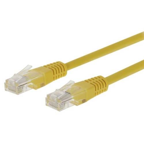 

Patchcord Utp 1m Cat 5e kabel sieciowy żółty