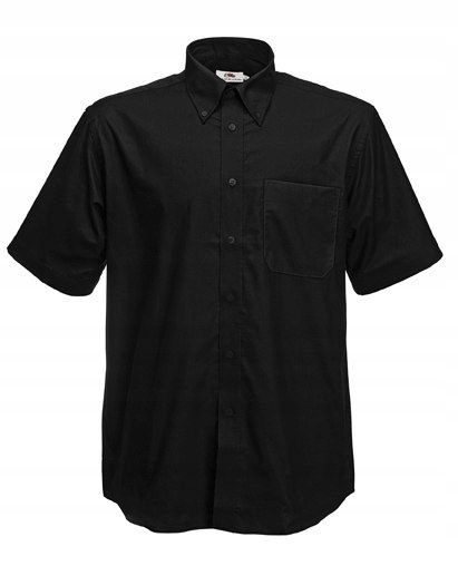 

Men Oxford Short Sleeve Shirt Black S
