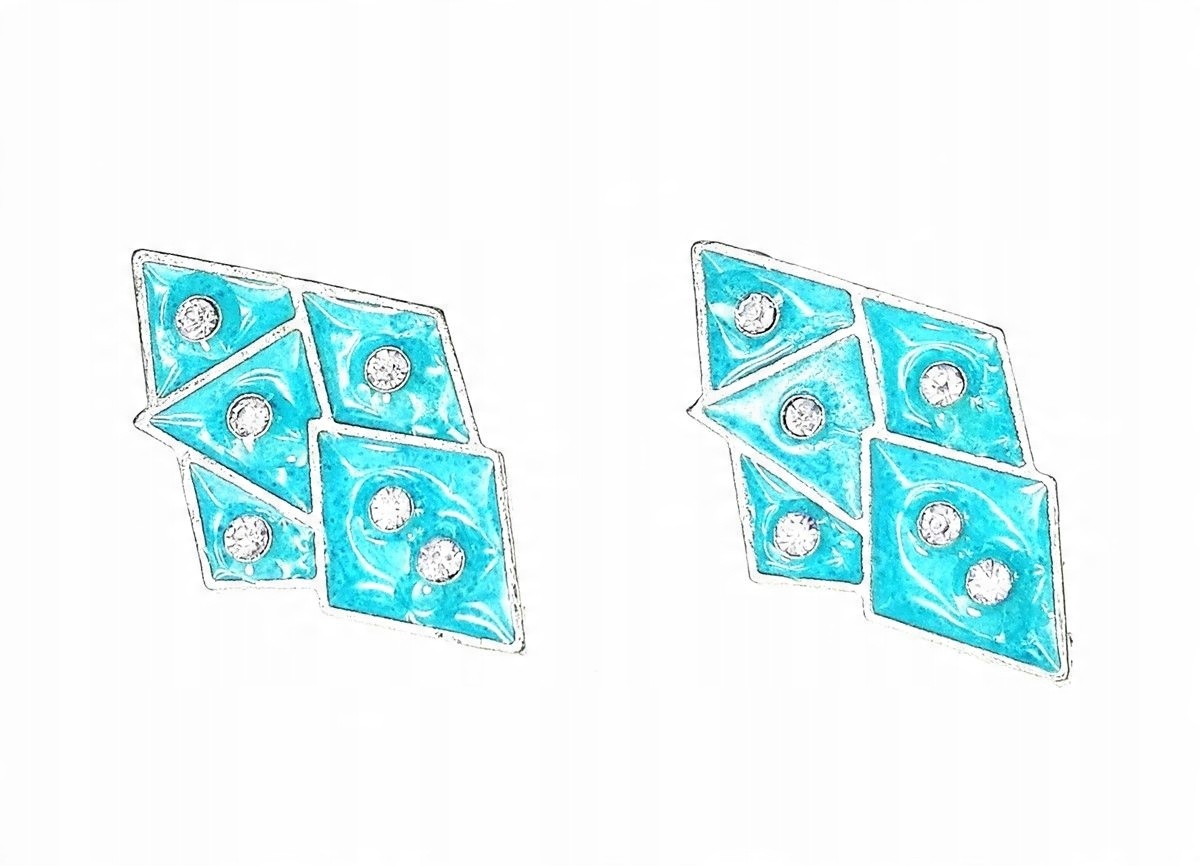 

Kolczyki geometryczne niebieski
