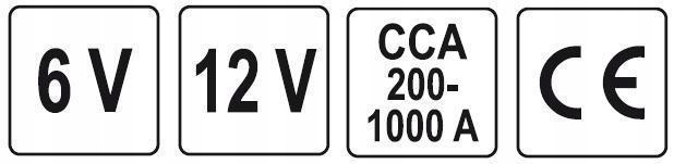 Analogowy tester akumulatorow 6 12V YATO YT 8310 Brand Yato