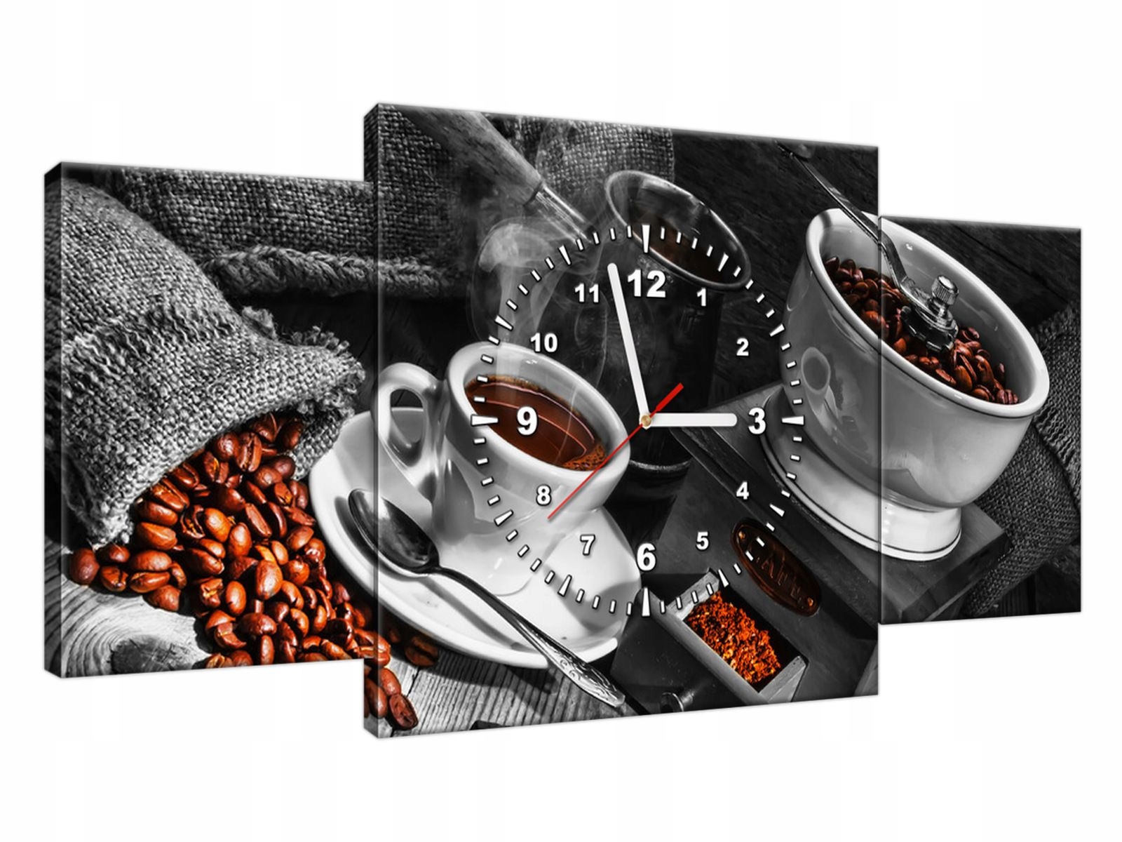 

Obraz Z Zegarem 80x40cm Salon, Kuchnia Kawa arabic