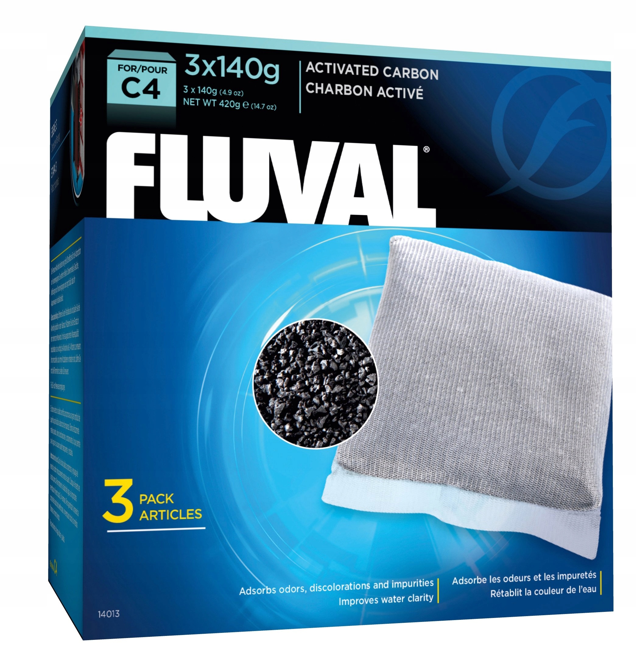 

Hagen Wkład węglowy do filtra Fluval C4 3x140g