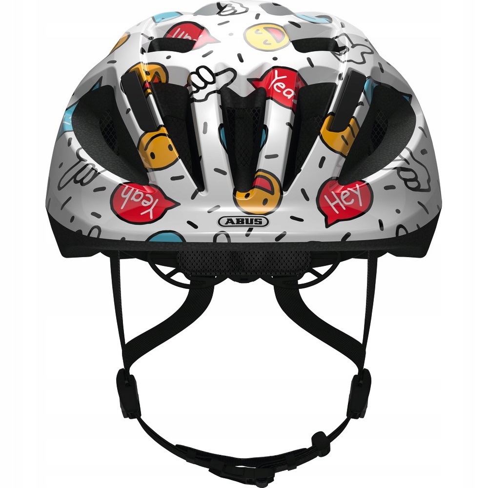 Dětská cyklistická přilba Abus Smooty 2.0 white smiley M