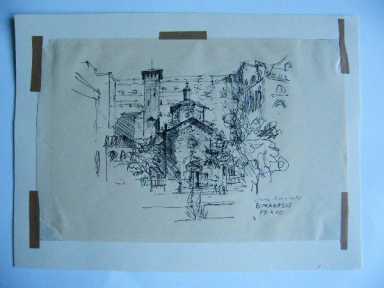 RYSUNEK BUKARESZT RUMUNIA 1966 R