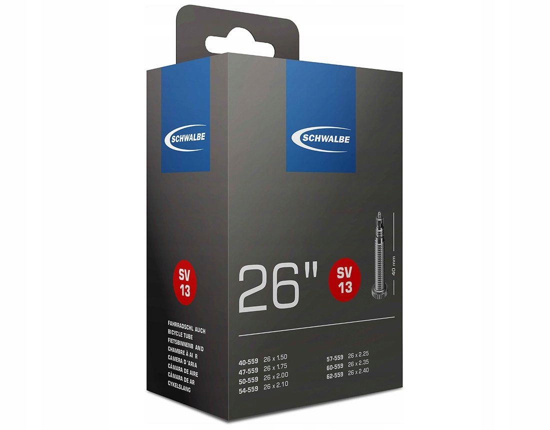 

Schwalbe SV13 Dętka Mtb 26x1.5-2.5 presta 40mm