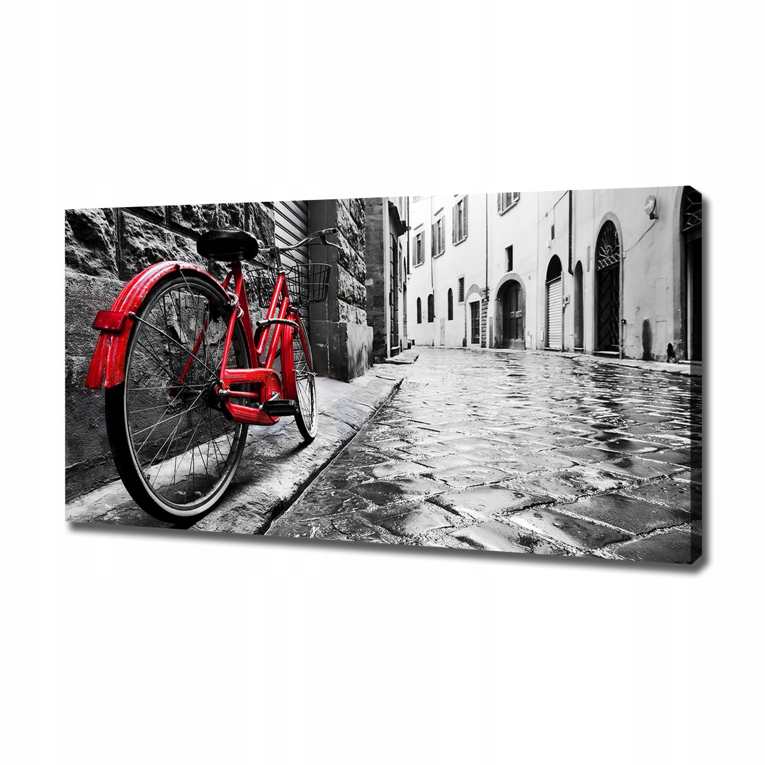 

Foto obraz na płótnie Czerwony rower 120x60 cm