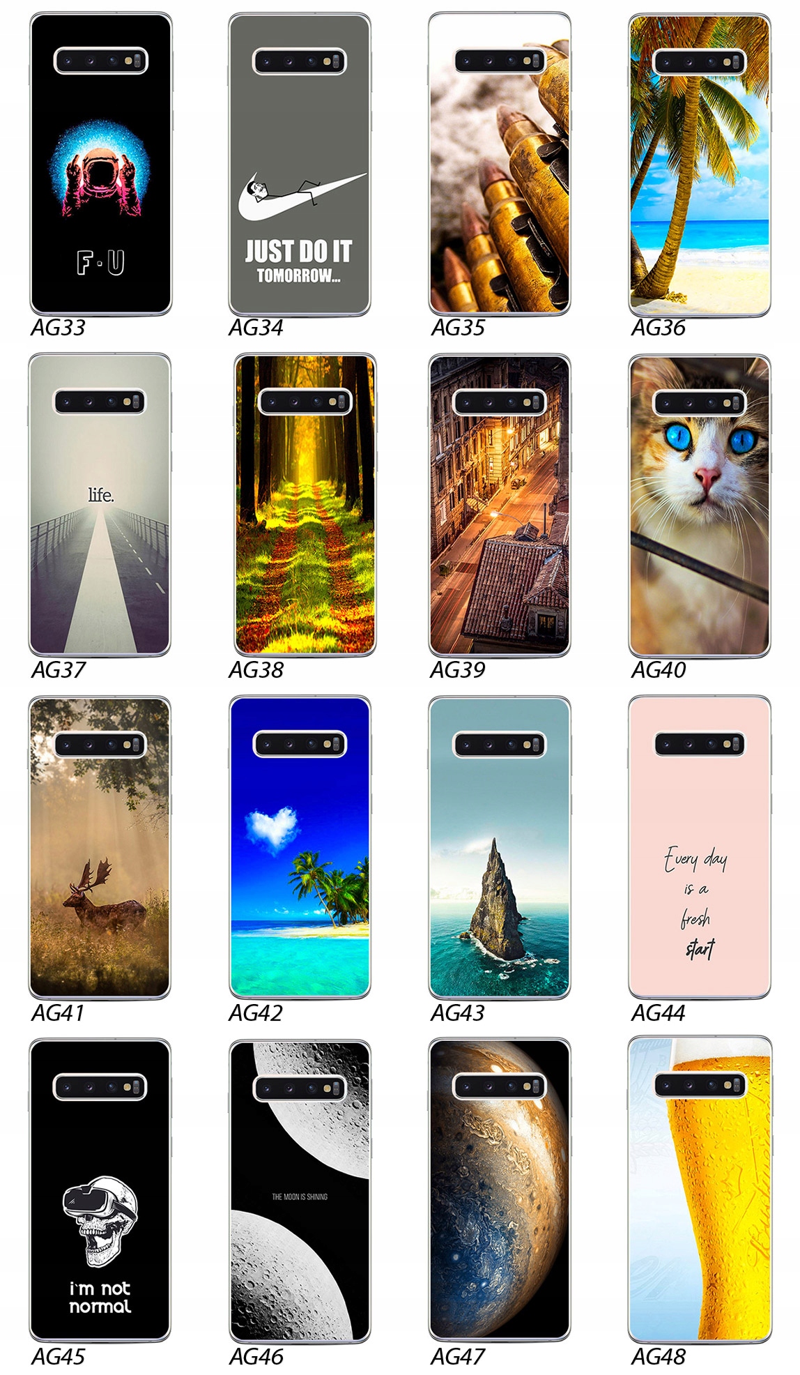 ETUI PLECKI FOTO Case OBUDOWA WZORY SZKŁO do Samsung Galaxy S10 Plus / S10+ Dedykowana marka Samsung