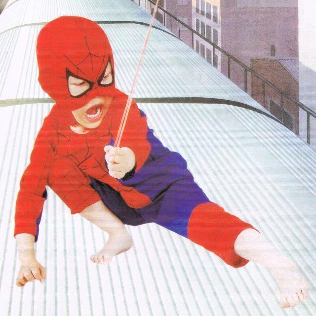 STRÓJ KOSTIUM CZŁOWIEK PAJĄK SPIDERMAN 7-9 lata L Rozmiar 122