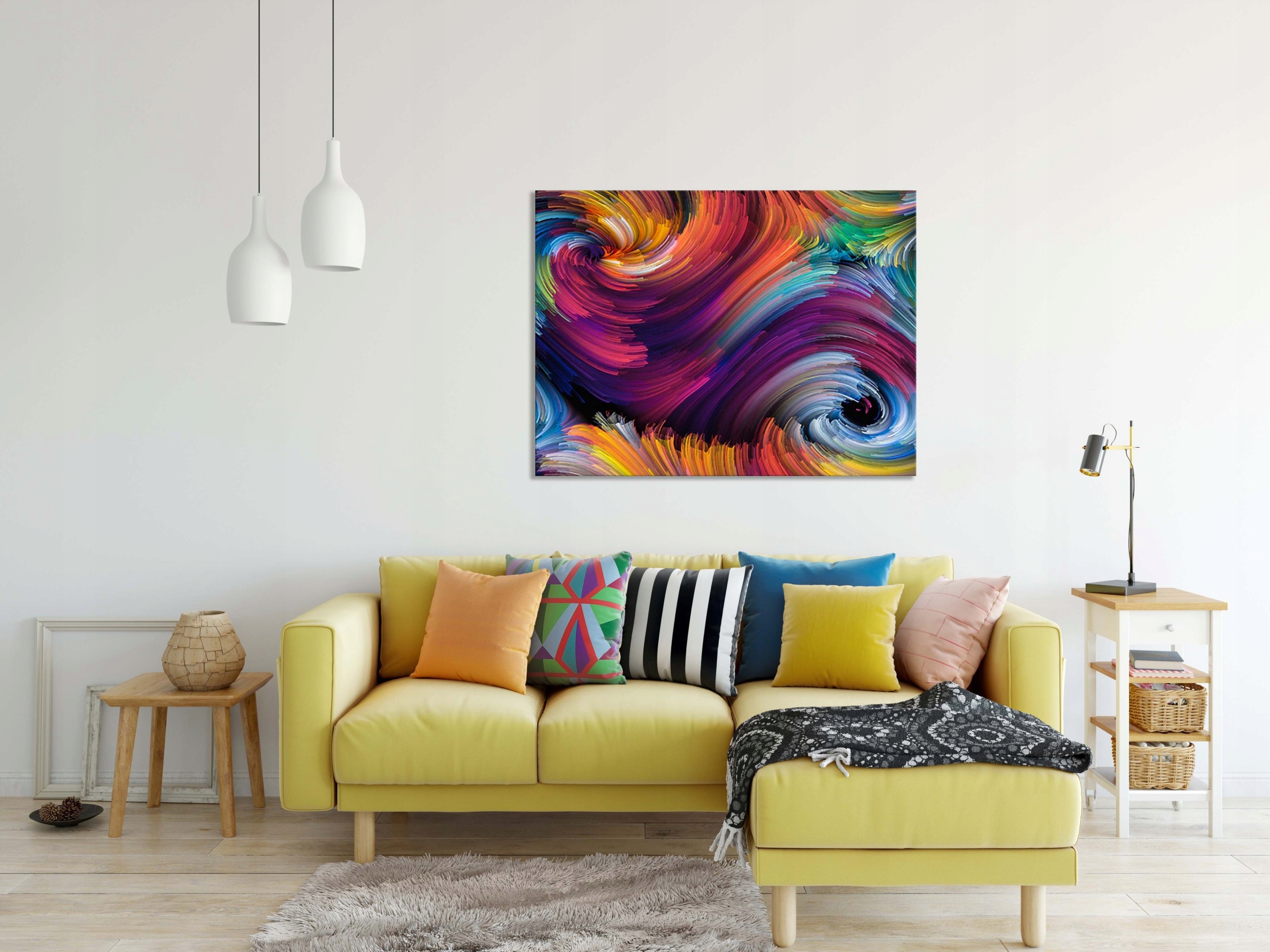 OBRAZ na płótnie ABSTRAKCJA 107017745 120x80 WZORY Wysokość produktu 80 cm