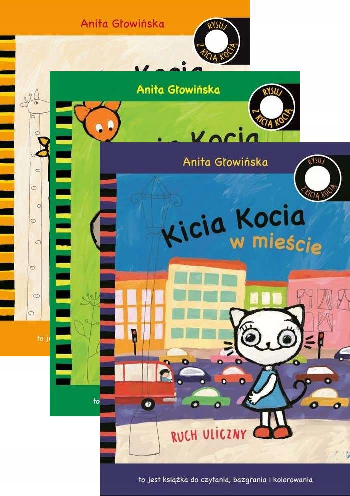 

Kicia Kocia 3 kolorowanki Rysuj Głowińska Zestaw