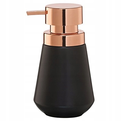 

Conical dozownik porcelanowy czarny +miedź
