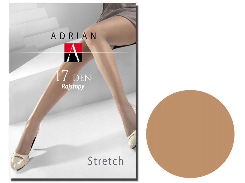 

Rajstopy gładkie 17 den stretch Adrian Opal 4