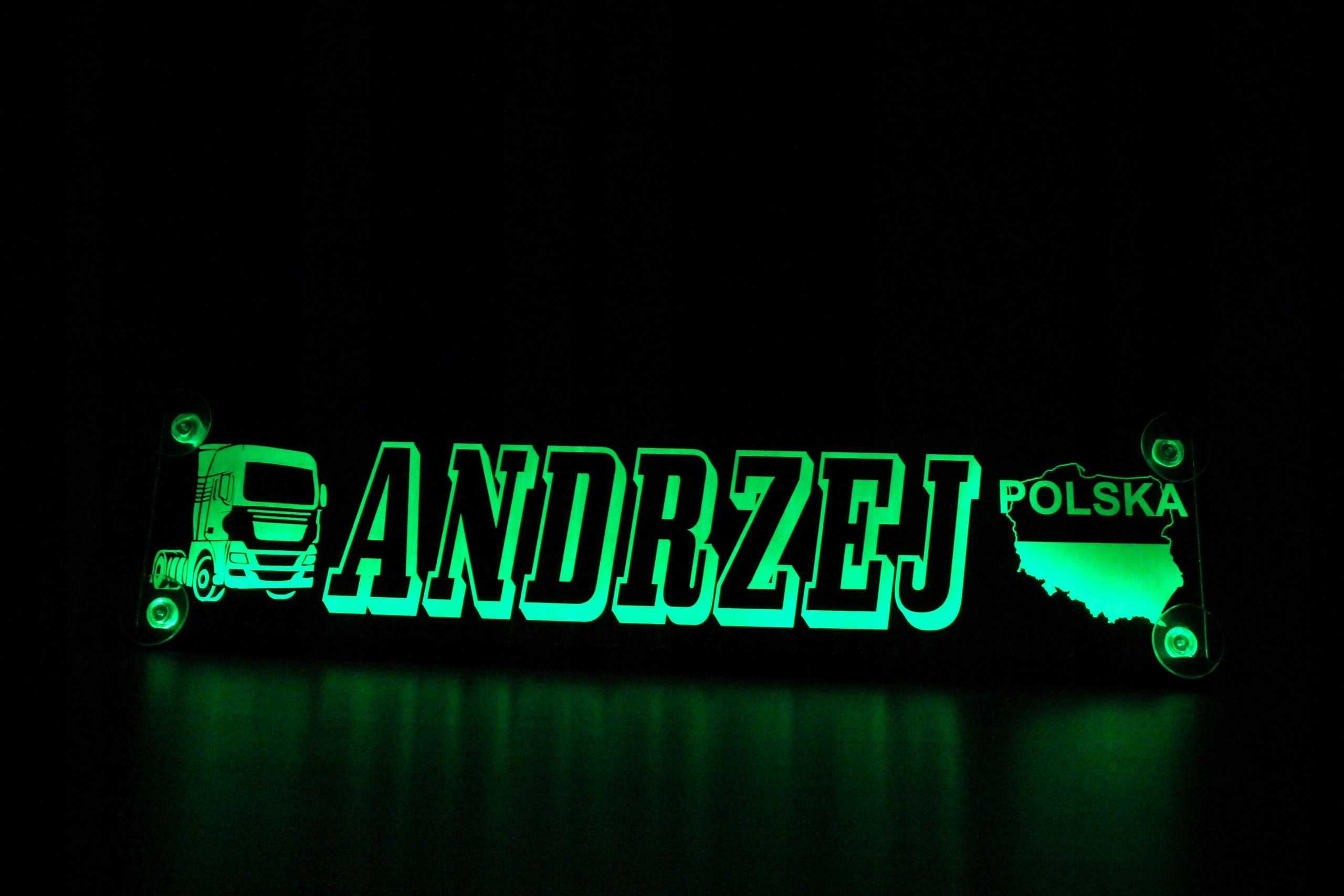 TABLICE IMIENNE PODSWIETLANE LED 60x16 cm 12V EAN 6096404852806