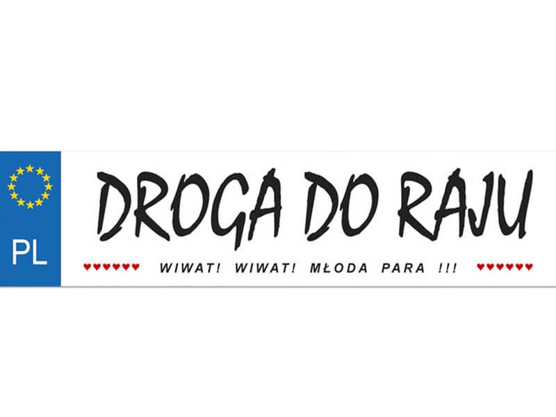 

Tablica Rejestracyjna do Dekoracji Samochodu TR-3