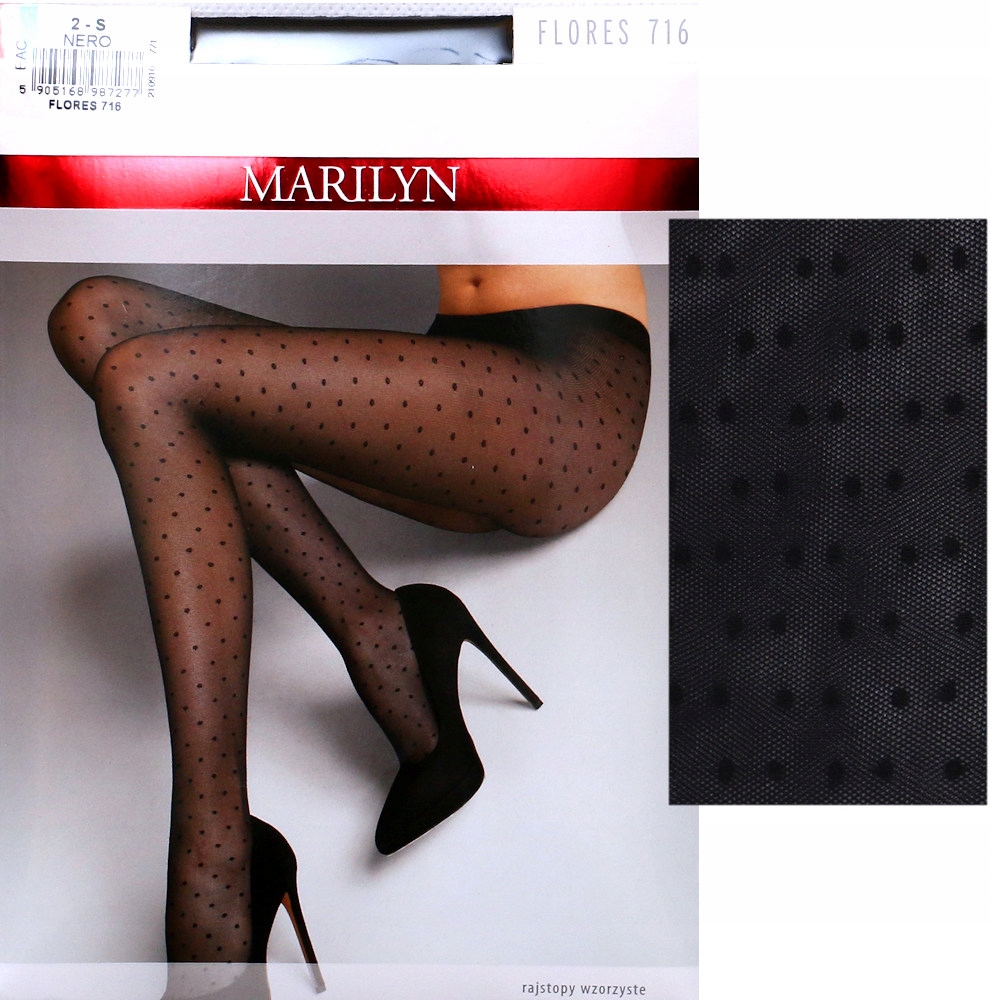

Marilyn Flores 716 R3 rajstopy kropeczki nero