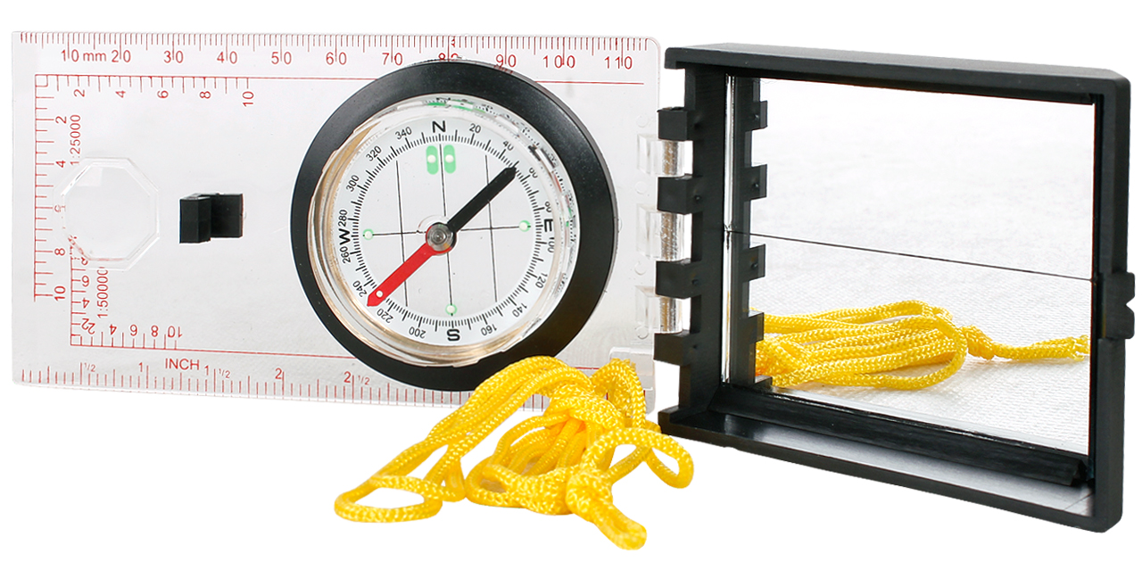 КАРТА КОМПАС С ЗЕРКАЛОМ И БОЛЬШОЙ ЛИНЕЙКОЙ Тип карты