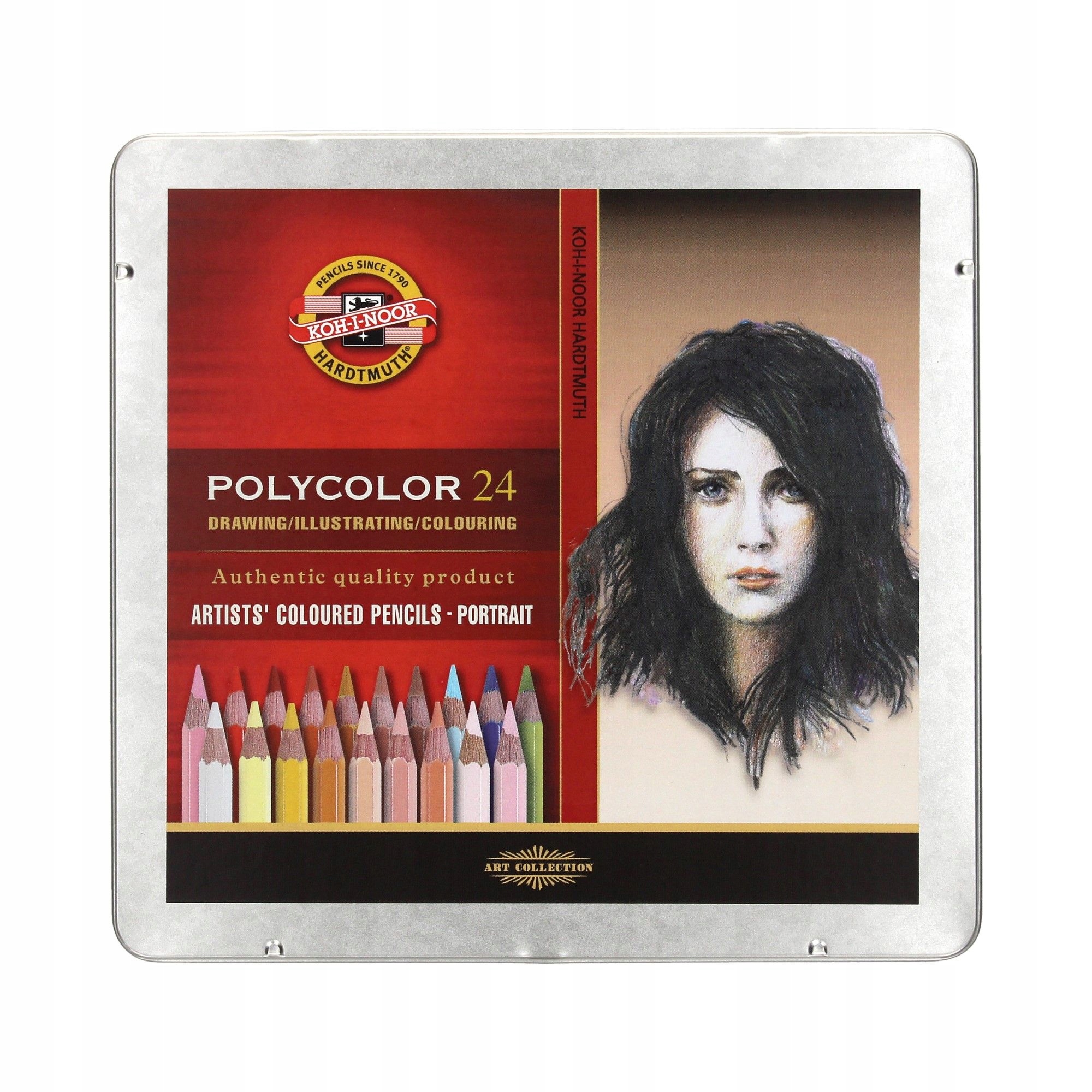 Kredki ołówkowe 24kol Portret Polycolor Kin