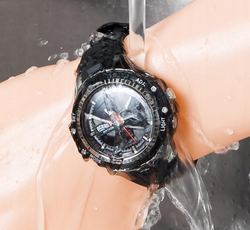 OCEANIC Zegarek Męski Space Odyssey Czas Światowy Szkiełko akrylowe