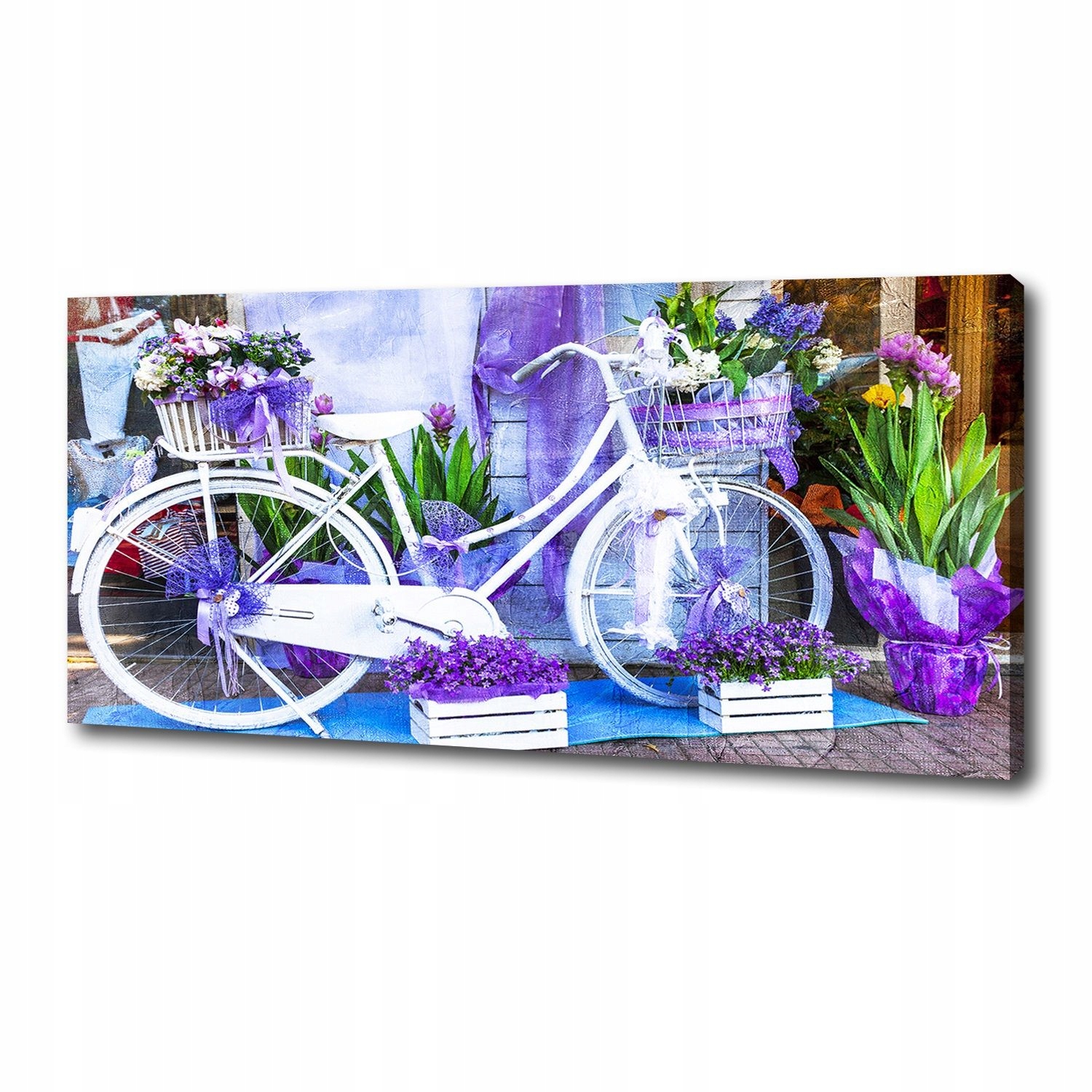 

Foto obraz canvas na ścianę Biały rower 125x50 cm