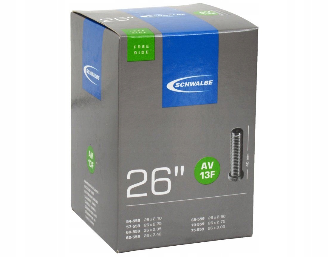 SCHWALBE AV13F Dętka 26x2.1/3.0 Freeride auto 40mm