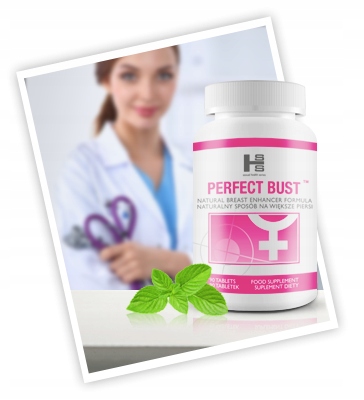 PERFECT BUST TABLETKI POWIĘKSZENIE PIERSI WIĘKSZY JĘDRNY BIUST MOC PUSH-UP Linia PERFECT BHST