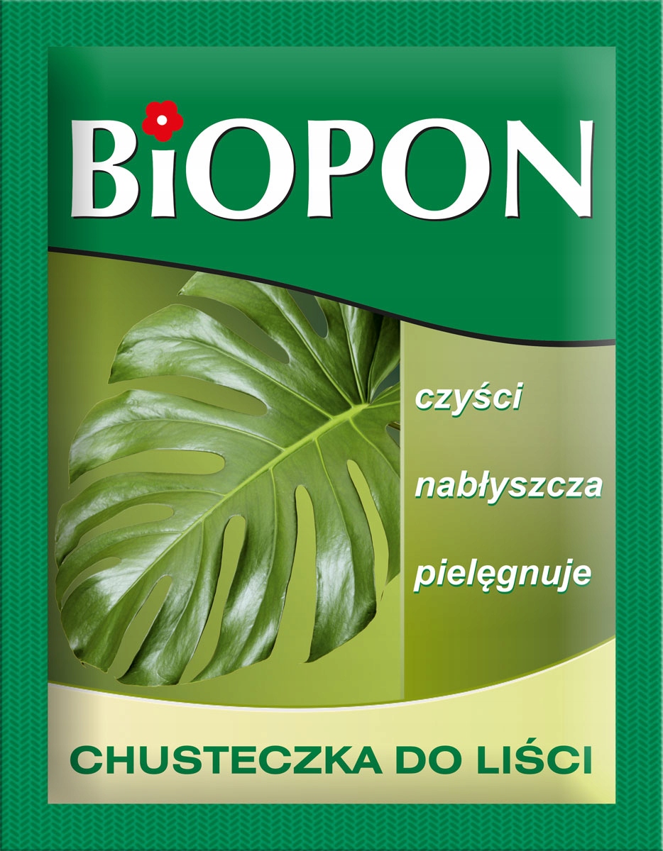 Biopon chusteczki pielęgnujące do liści ściereczka